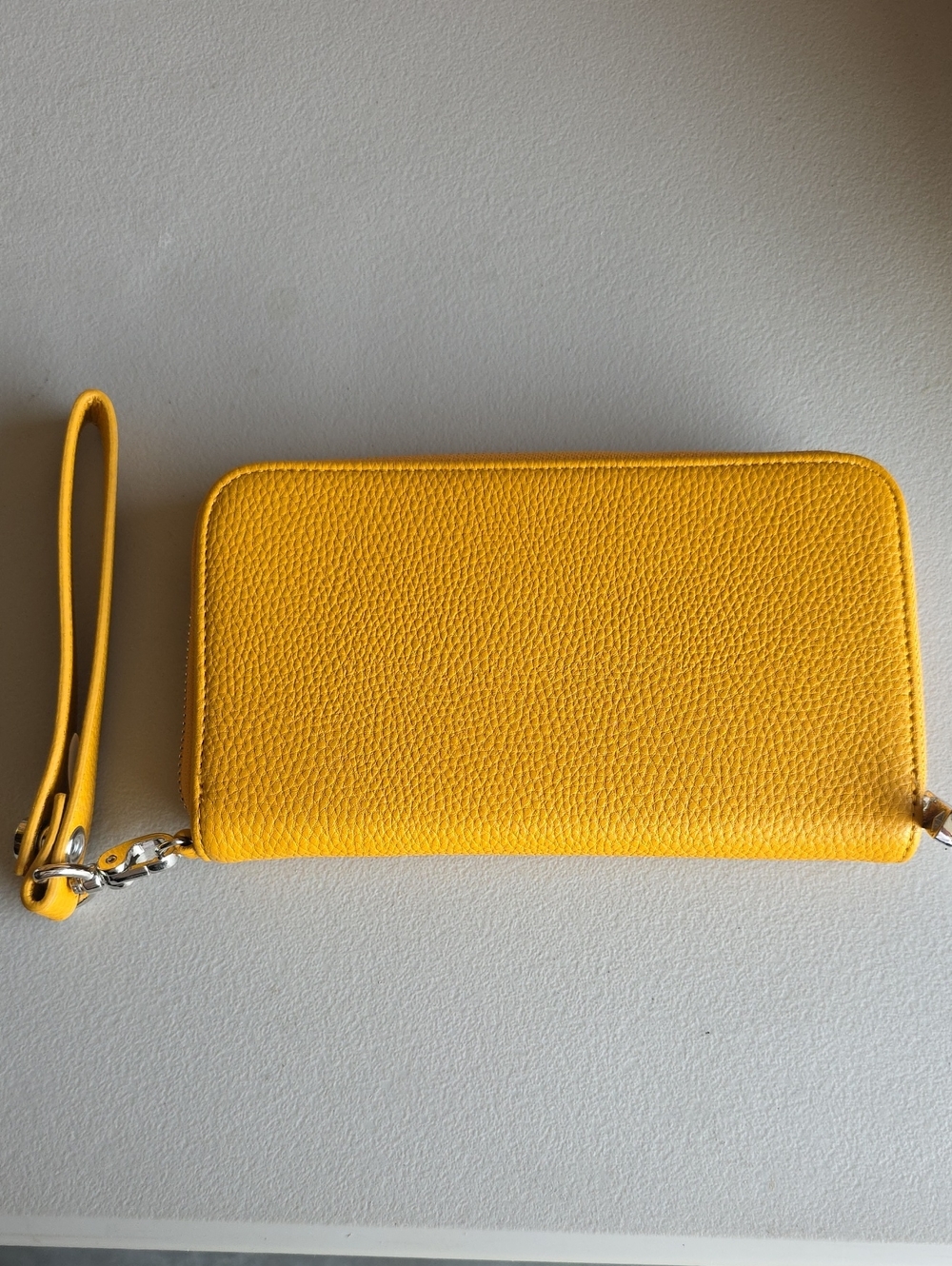 Thirty-one Mustard Yellow Leather Wristlet Wallet - Women Bags